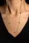 Heliophilia Silver Collar de Metal Dorado con Recubrimiento de Laca